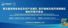 第五届进博会食品及农产品展区、医疗器械及医